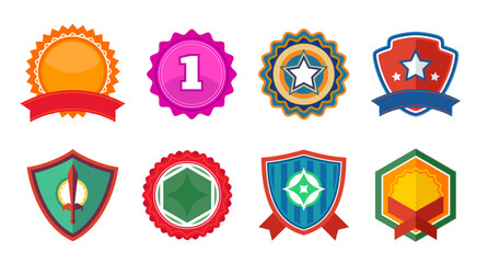 Collection set of vector badges sign