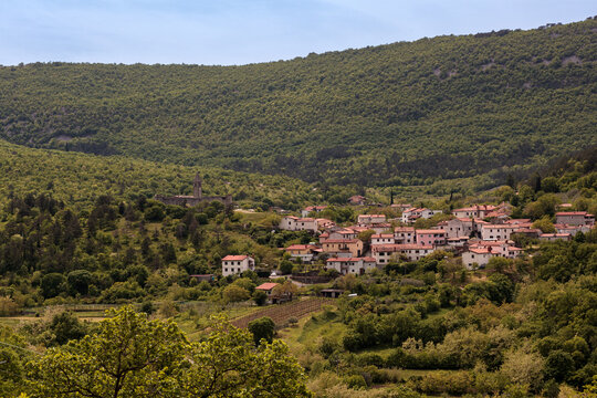 Karst village of Hrastovlje, Slovenia