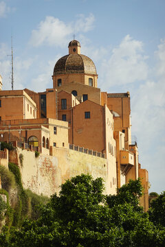 Cathedral and ikd own of Cagliari, Sardinia, Italy
