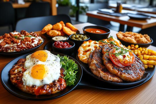 Canteen specials board, daily deals, tempting choices draw diners in with a variety of options