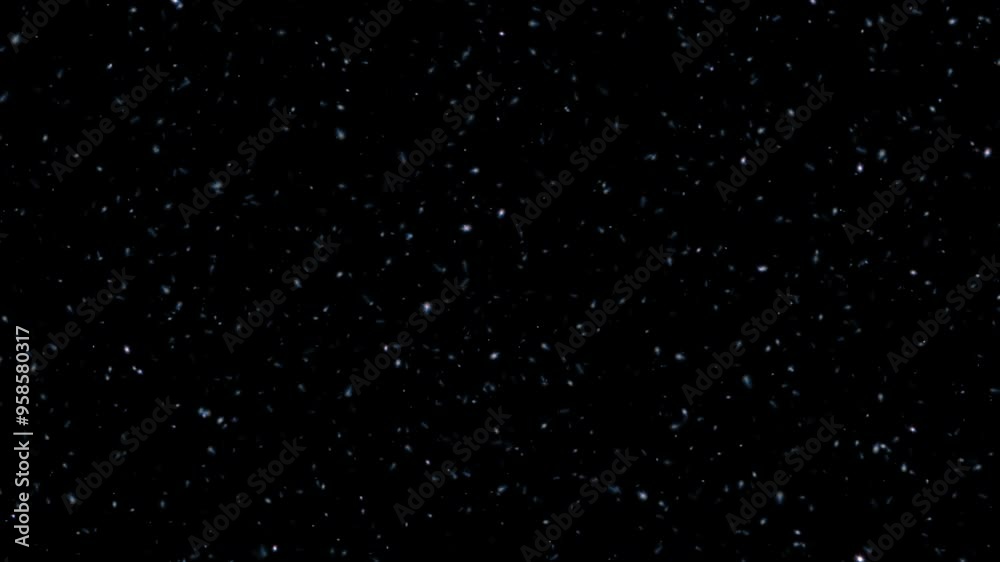Canvas Prints loop white dust star particles falling down animation on black abstract background. animation of fie