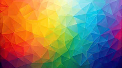 Obraz premium design, texture, shaped, gradient, geometric, close-up, shapes, background, pattern, art, abstract,rainbow, blue, vibrant, Rainbow orange blue gradient polygon shaped background close up
