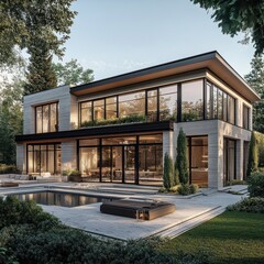 Fototapeta premium Real estate agent offering personalized services for unique and high-end properties