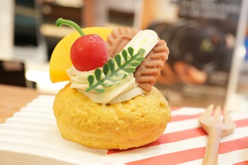 The simulated bread was created for photography and display purposes.