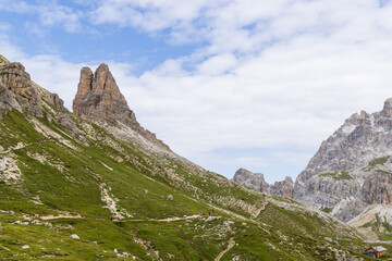 View from hiking near Tre Cime di Lavaredo - Italy