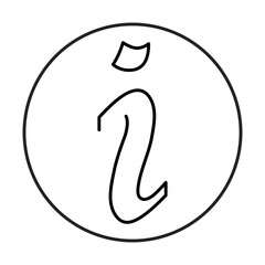 Information Line Icon. Contact Icon Editable Stroke Vector Illustration