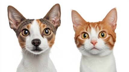 Cute Cat and Dog Portraits