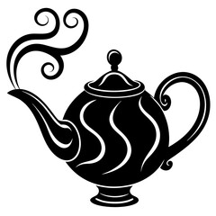 teapot isolated on white background