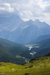 Obraz premium View from hiking near Tre Cime di Lavaredo - Italy
