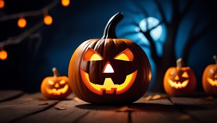 Fototapeta premium happy halloween greeting card