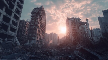 Urban Desolation at Dusk