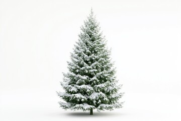 Fototapeta premium christmas tree isolated Beautiful christmas tree isolated on a white background