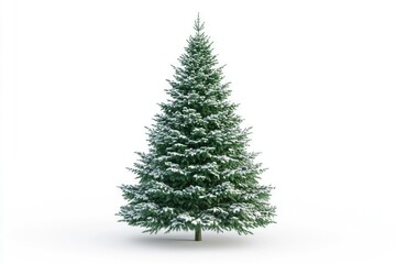 Obraz premium christmas tree isolated Beautiful christmas tree isolated on white background studio shot