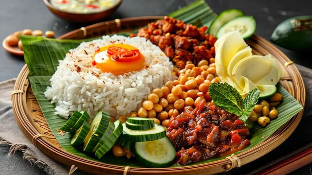 Experience traditional Malay cuisine with Nasi Lemak and flavorful side dishes