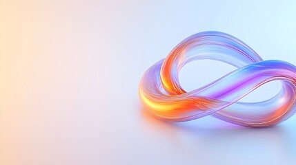 Fototapeta premium Mesmerizing Fluid Ribbons in Vibrant Multicolored Flow