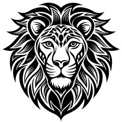 lion head vector