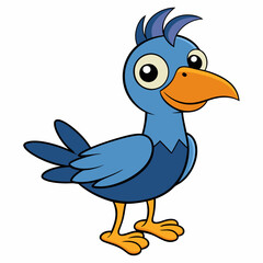 illustration of a cartoon duck