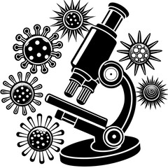 illustration of a microscope