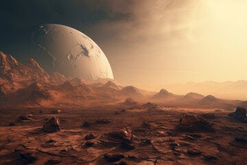 Mars landscape astronomy outdoors.