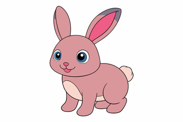 Rabbit cartoon isolated