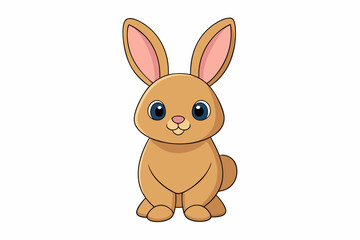 Rabbit cartoon isolated