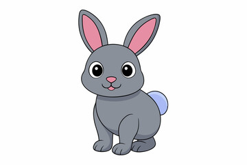 Rabbit cartoon isolated