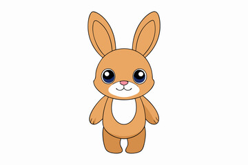 Rabbit cartoon isolated