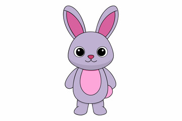 Rabbit cartoon isolated