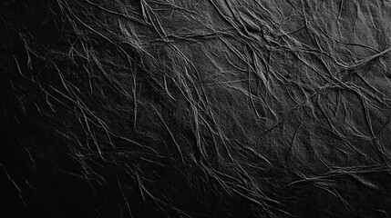 Fototapeta premium Charcoal black paper texture background with natural fibers perfect for artistic designs and organic visuals
