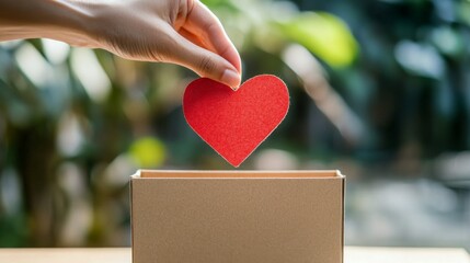 "Giving Love: Heart in a Box"