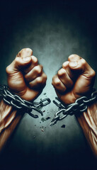 To break the chains to freedom and success
