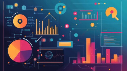 Obraz premium Modern Data Visualization