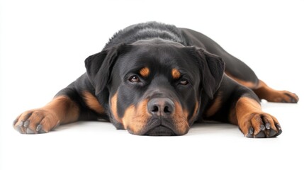 Obraz premium Relaxed Rottweiler Dog