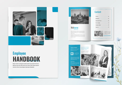Creative Employee Handbook Design Template