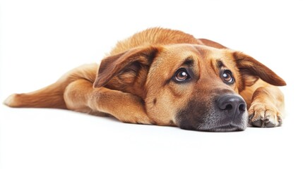 Obraz premium Sad Dog Looking Upset