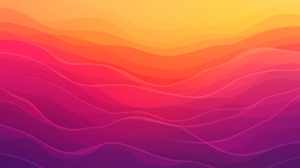 Fototapeta premium Sunset Gradient Wave Design