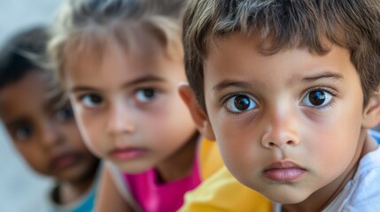 Portrait of Curious Children