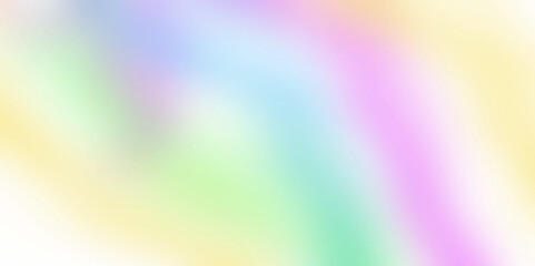 Obraz premium vector watercolor abstract holographic blur. Color gradient soft blend mesh of blue pink and yellow