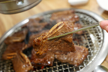 Korean bbq. LA marinated beef ribs