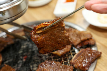 Korean bbq. LA marinated beef ribs