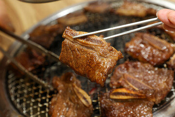 Korean bbq. LA marinated beef ribs