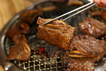 Korean bbq. LA marinated beef ribs