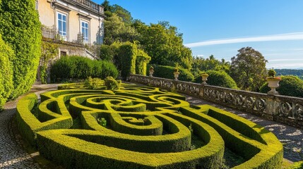 Elegant Garden Maze