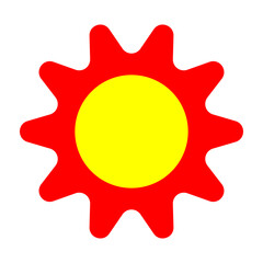 Golden Dawn Vector Flat Icon Design