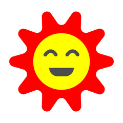 Blissful Radiance Vector Flat Icon Design