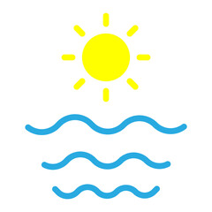 Uplifted Horizons Vector Flat Icon Design