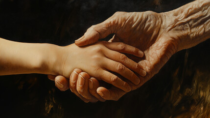 Fototapeta premium handshake between two people