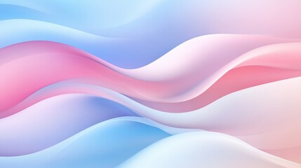 A blue and pink wave with a white background