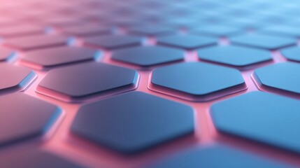 Obraz premium A close up of a blue and pink background with a pattern of squares