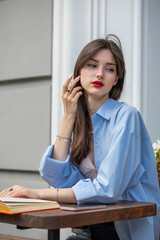 Portrait of a young beautiful girl